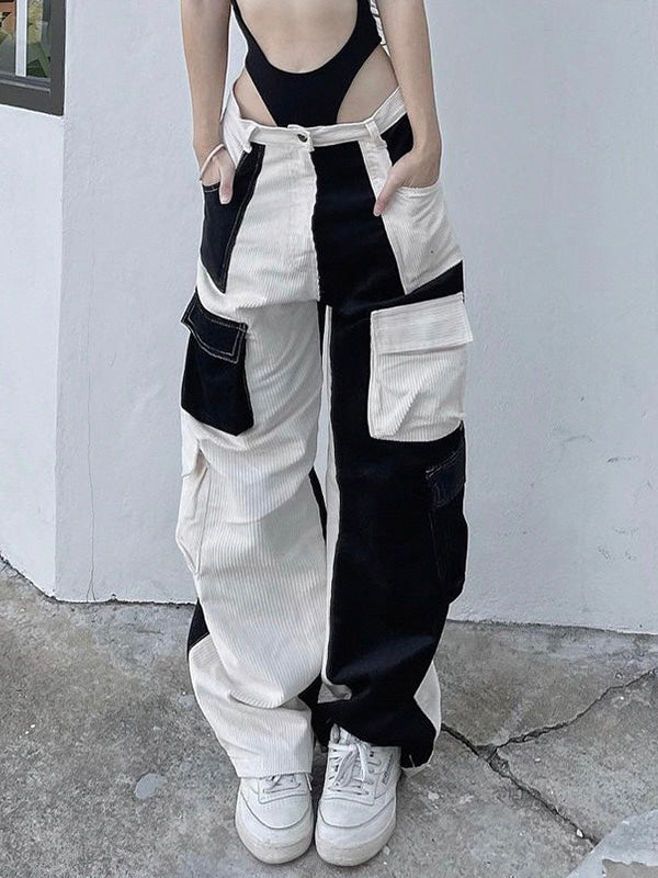 Free Shipping For 'Double Sides' Dark Oversized Cargo Pants