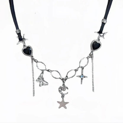 Free Shipping For 'Dream Land' Punk Y2k Pendants Moon Star Necklace