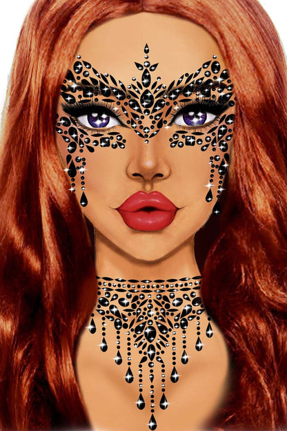 Free Shipping For Masquerade Adhesive Face Jewels