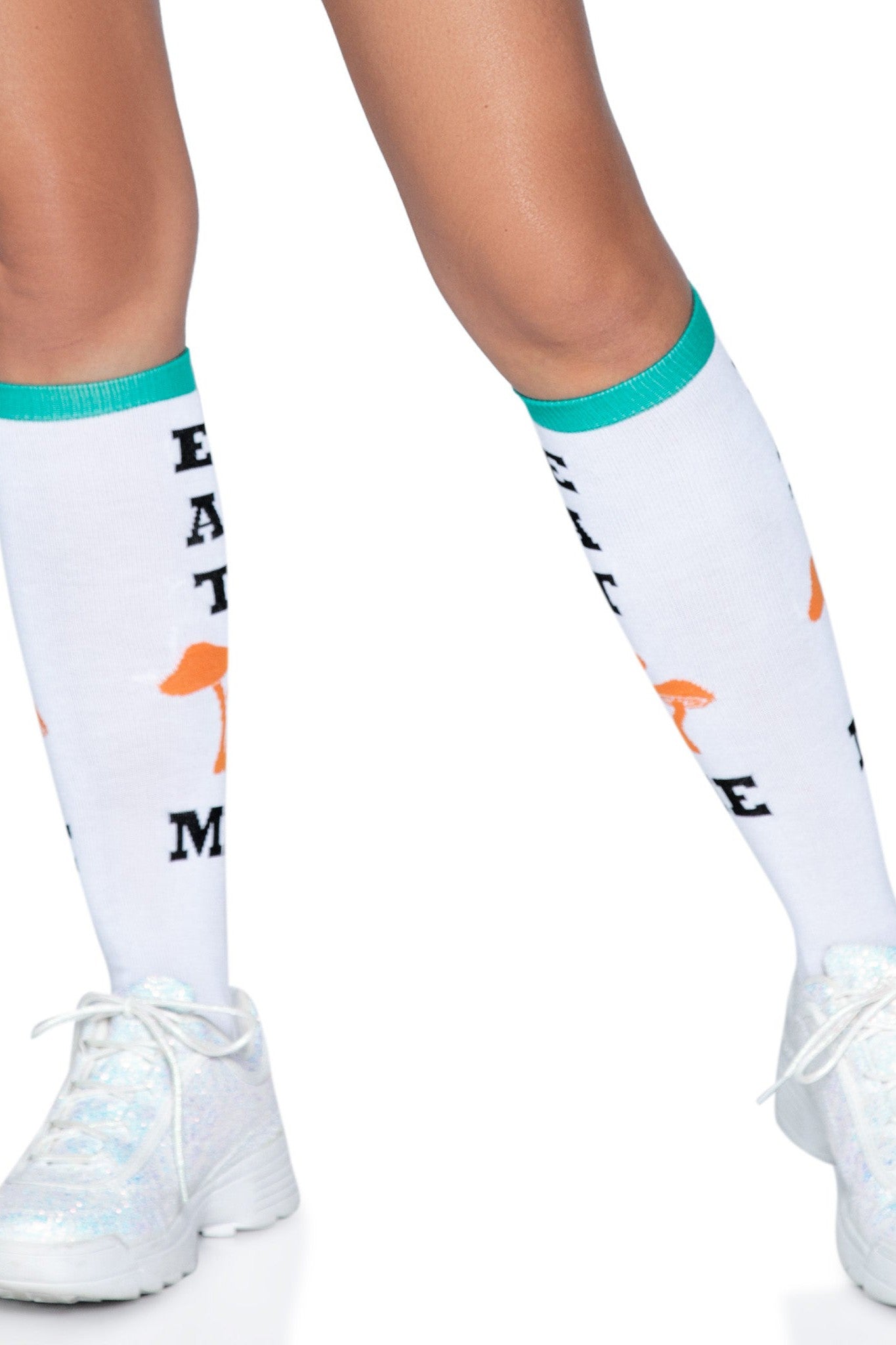 Free Shipping For Eat Me Knee High Socks