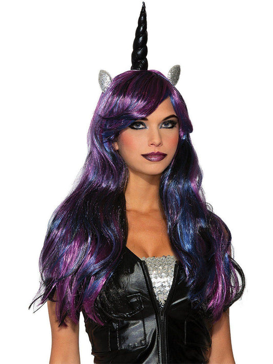 Free Shipping For Dark Unicorn Adult Wig