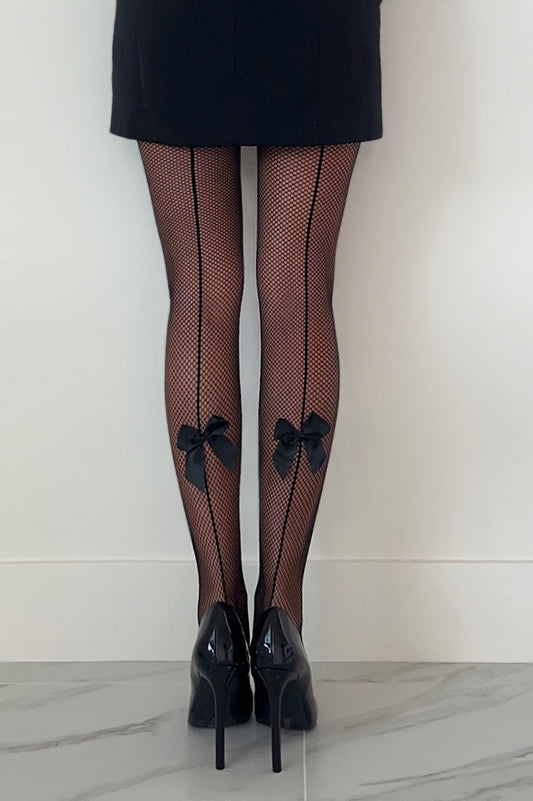 Free Shipping For Bow Fishnet Tights