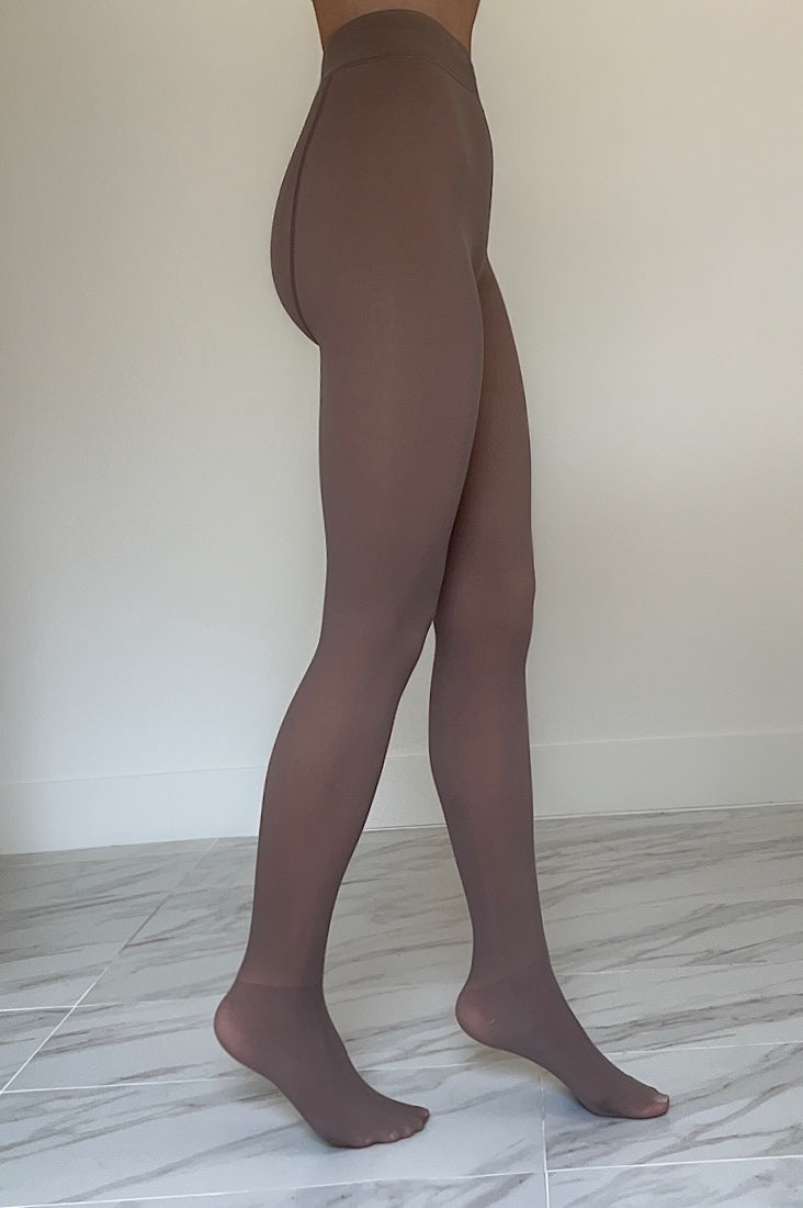 Free Shipping For Thermal Fleece Tights - Brown