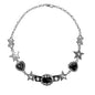 Free Shipping For 'Fetish' Grunge Star Metal Choker Necklace