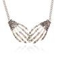 Free Shipping For 'Fingertips' Skeleton Hands Necklace