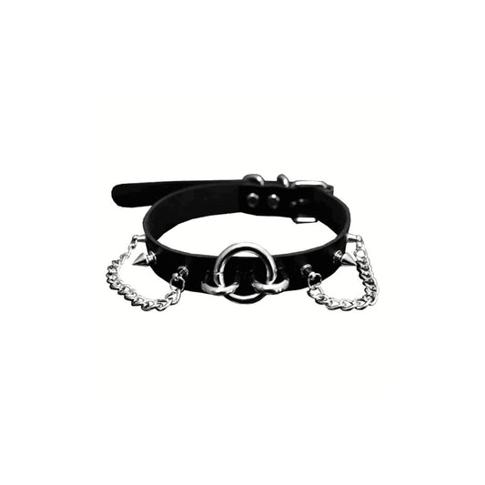 Free Shipping For 'Flesh' Punk Leather Goth Choker