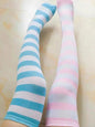 Free Shipping For 'Funfair' Y2k Harajuku Striped Pastel Tights