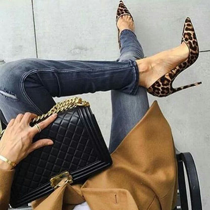 Leopard Print Sexy Stilettos Heel Pumps