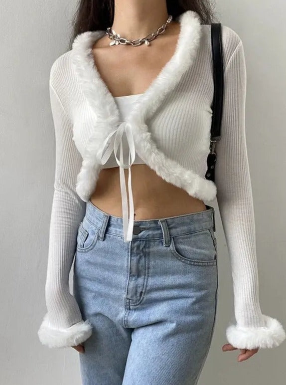 Free Shipping For  Long-Sleeved Knitted Cardigan