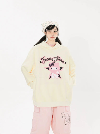 Free Shipping For 'Girl Gvng' Kawaii Cat Couple Sweatshirt