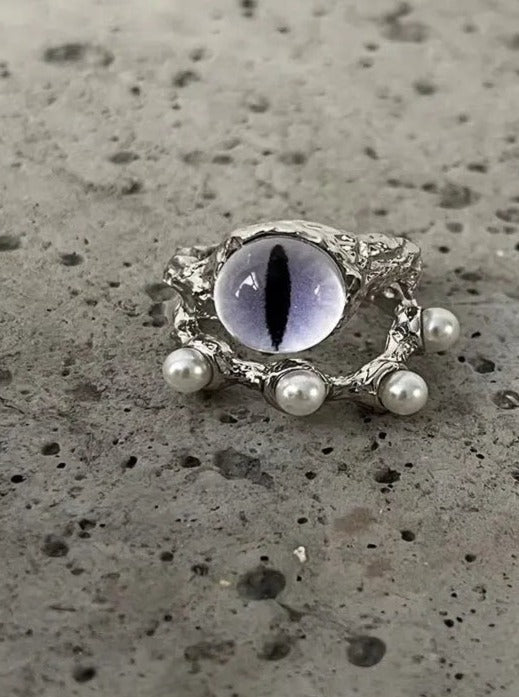 Free Shipping For 'Glimpse' Alt Eye Ball Beads Rings