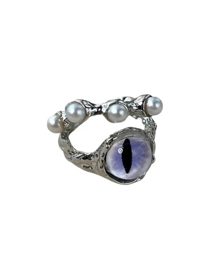 Free Shipping For 'Glimpse' Alt Eye Ball Beads Rings