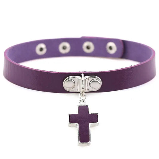 Free Shipping For 'Guardian Angels' Cross Pendant Choker