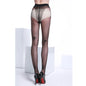 Free Shipping For Ultra-Sheer Black Jacquard Silk Pantyhose - Fashionably Patterned Tights