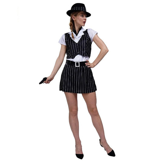 Free Shipping For Sexy Gangster Costume