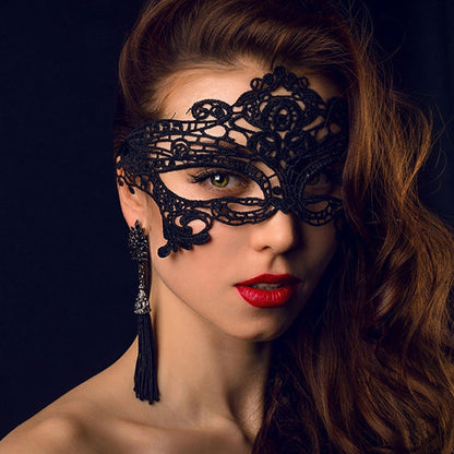 Free Shipping For Black Lace Mask