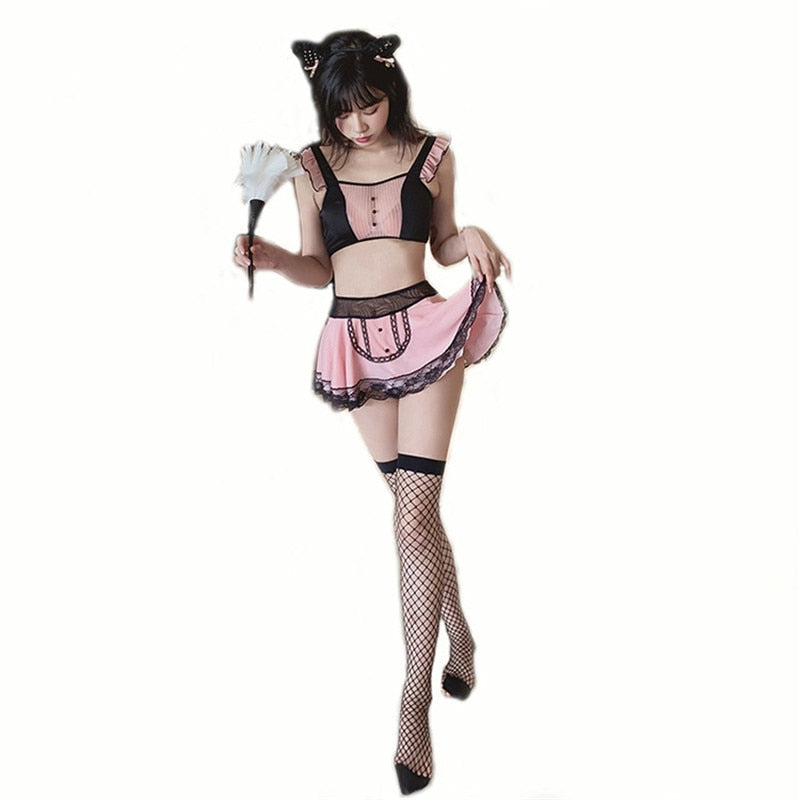 Free Shipping For Cosplay Neko Underwear Lingerie