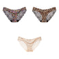 Free Shipping For Leopard Print Panties Set - 3-Piece Elegant Lace Underwear (M-XXL)