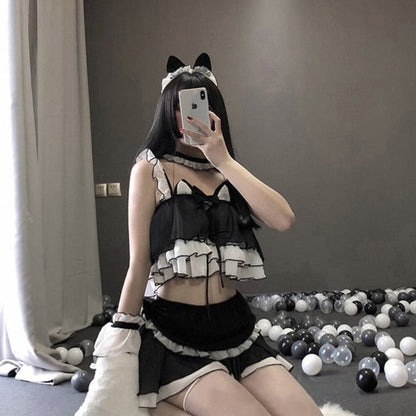 Free Shipping For Cute Black Cat Costume