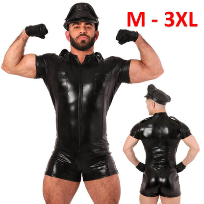 Free Shipping For Sexy Lingerie Male Cop Costume