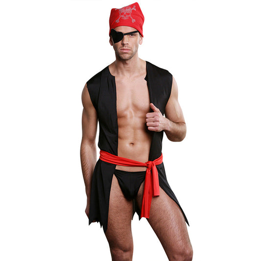 Free Shipping For Sexy Male Pirate Costume