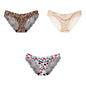 Free Shipping For Leopard Print Panties Set - 3-Piece Elegant Lace Underwear (M-XXL)