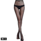 Free Shipping For LaceLure - Transparent Fishnet Stockings with Embroidered Thigh High Stripes