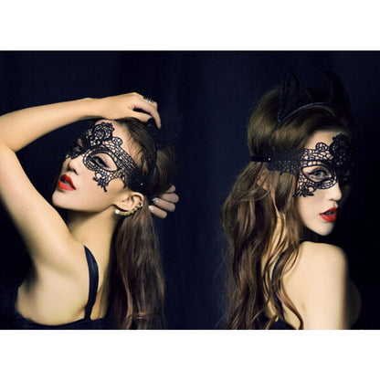 Free Shipping For Black Lace Mask