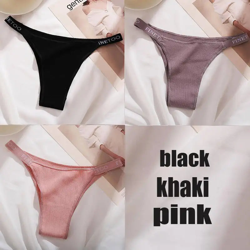 Free Shipping For Cotton Panties Briefs - Panties Thong ( M-XL) 3PCS