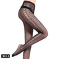 Free Shipping For LaceLure - Transparent Fishnet Stockings with Embroidered Thigh High Stripes