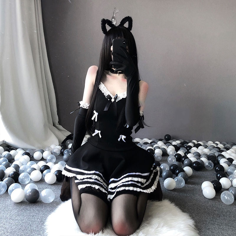 Free Shipping For Sexy Halloween Maid Costume