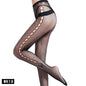 Free Shipping For LaceLure - Transparent Fishnet Stockings with Embroidered Thigh High Stripes