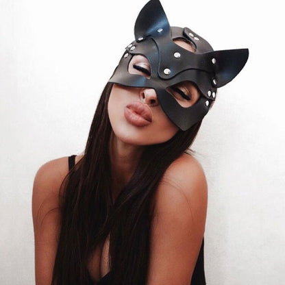 Free Shipping For Leather Cat Mask