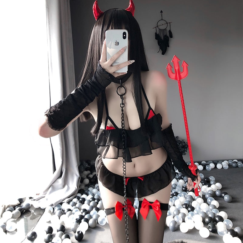 Free Shipping For Sexy Lingerie Devil Costume Women