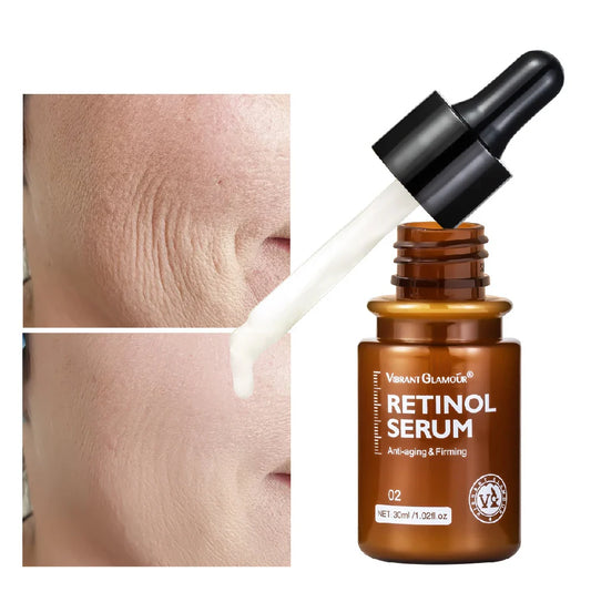 Free Shipping ForRetinol Facial Serum 30ml reduces dry lines and fine lines