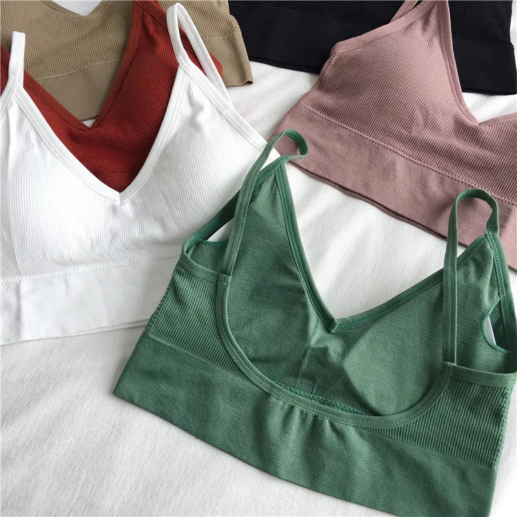 Free Shipping For Sleeveless Seamless Crop Camis - Streetwear Essential