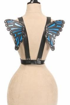 Free Shipping For Vegan Leather Butterfly Wings