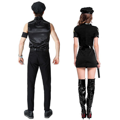 Free Shipping For Sexy Lingerie Swat Costume Couple