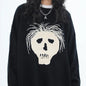 Free Shipping For 'Hair Loss' Emo Oversized Unisex Dark Sweater