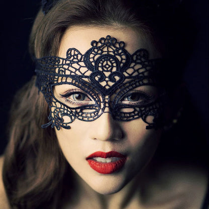 Free Shipping For Black Lace Mask