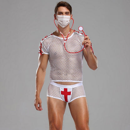 Free Shipping For Sexy Male Nurse Costume