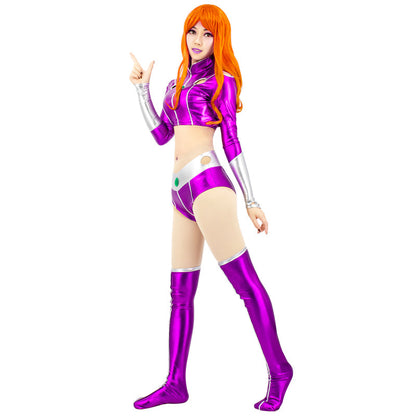 Free Shipping For Sexy Starfire Costume