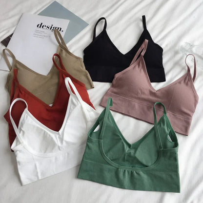 Free Shipping For Sleeveless Seamless Crop Camis - Streetwear Essential