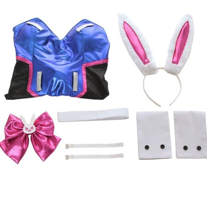 Free Shipping For Blue Playboy Bunny Costume