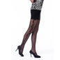 Free Shipping For Ultra-Sheer Black Jacquard Silk Pantyhose - Fashionably Patterned Tights