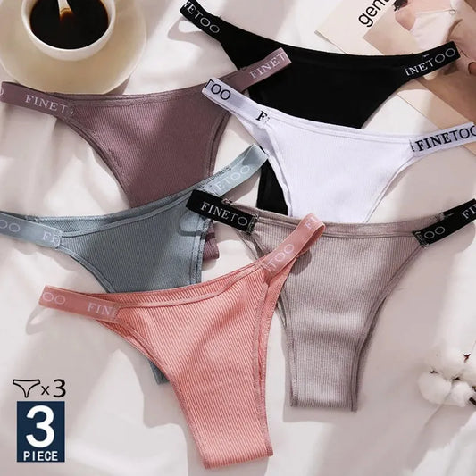 Free Shipping For Cotton Panties Briefs - Panties Thong ( M-XL) 3PCS