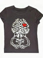 Free Shipping For 'Heartbeat' Punk Graphic Heart Beat Tee