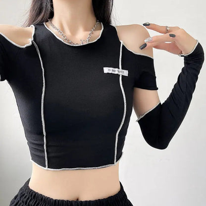 Free Shipping For 'Heartless' Goth Dark Style Hollow Out Top