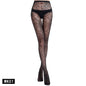 Free Shipping For LaceLure - Transparent Fishnet Stockings with Embroidered Thigh High Stripes