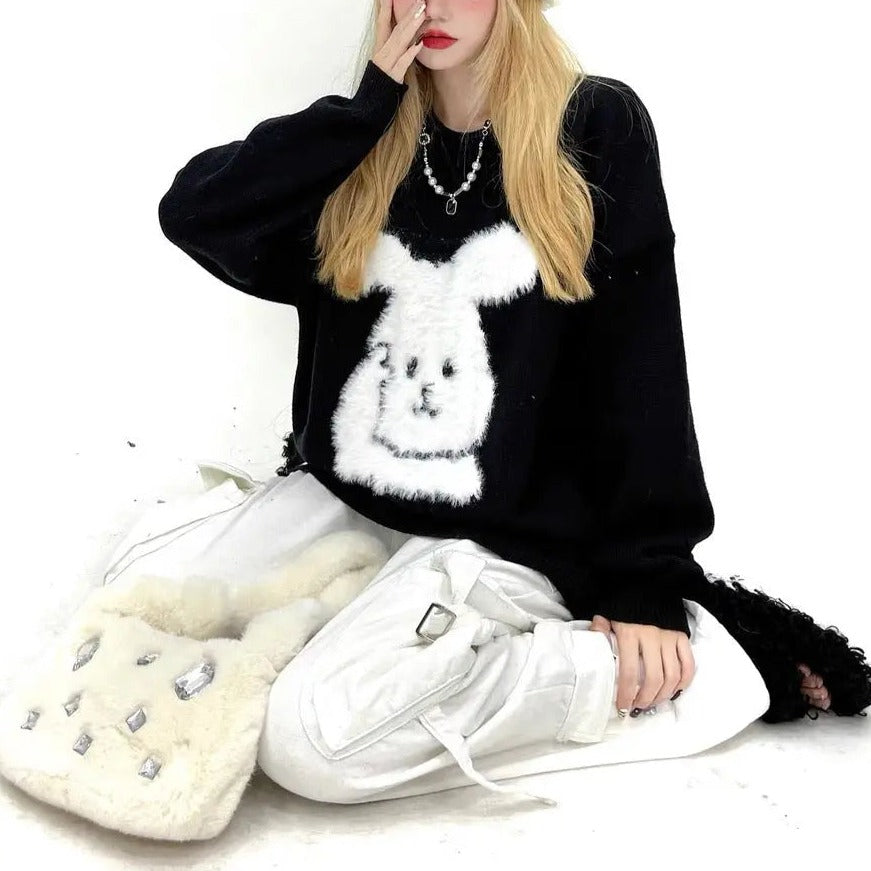 Free Shipping For 'Hey Yeah' Rabbit Cute Kawaii Sweater